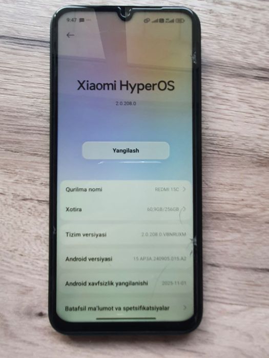 Redmi 15 C ideal holatda