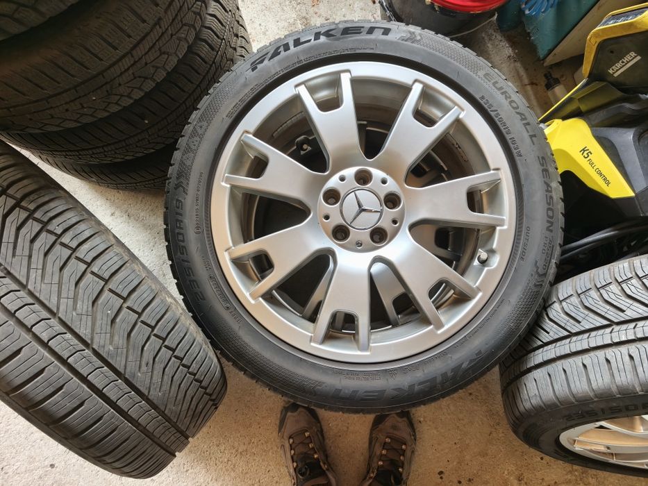 Roti jante originale Mercedes GLK cu anvelope Falken EuroALL Season AS220 PRO 235 50 17 DOT 2025