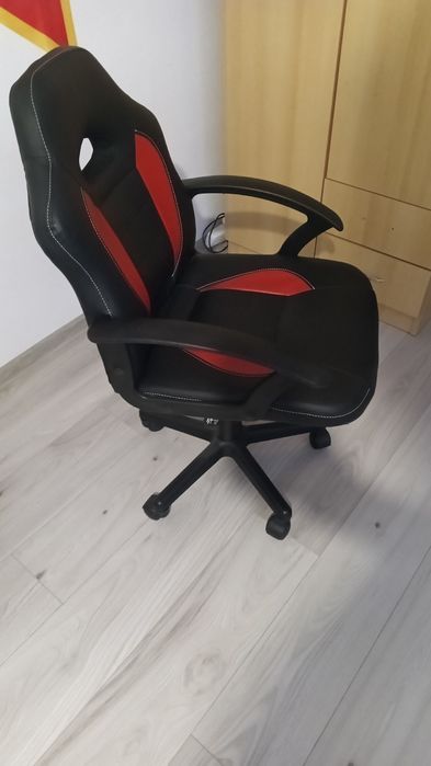 Scaun Gaming Roșu Negru