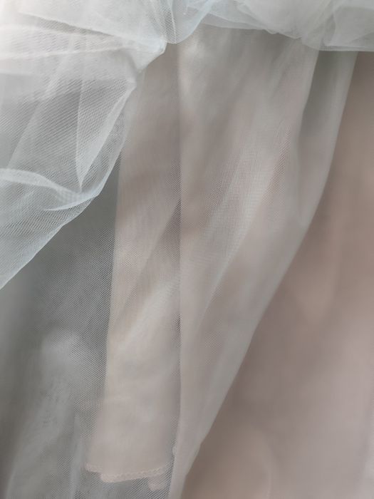 Дамска пола с 5 пласта тюл мента