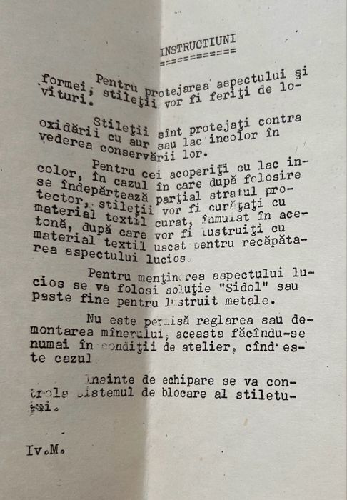 Stilet de armata, cu teacă, Republica Socialistă România