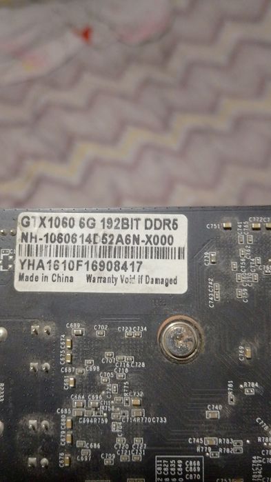 Продам видеокарту gtx1060 6gb