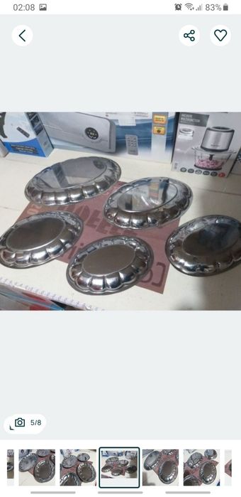 Set 5 Tavite Din Inox Decoratiuni Servire