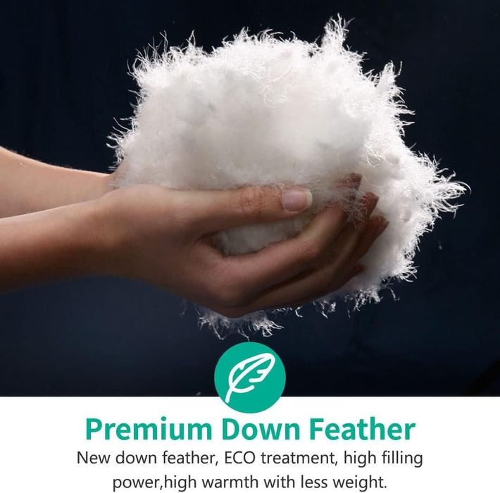 220х240см Ултралека завивка от естествен гъши пух (750гр), APSMILE