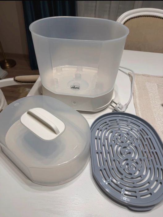 Sterilizator electric cu aburi Chicco Steril Natural, 3 in 1, multifunctional