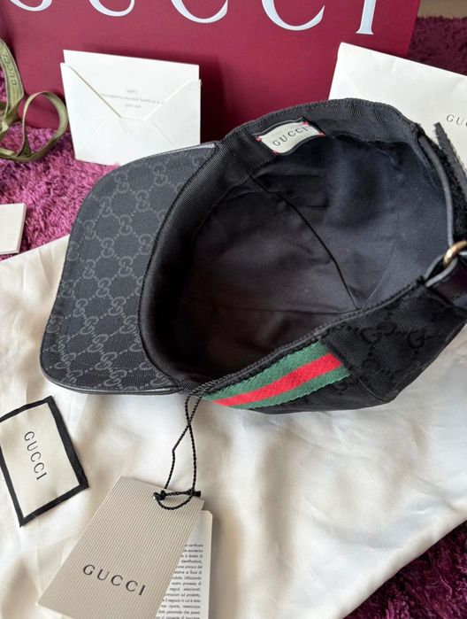 Sapca Gucci neagra originala nouă cu factura