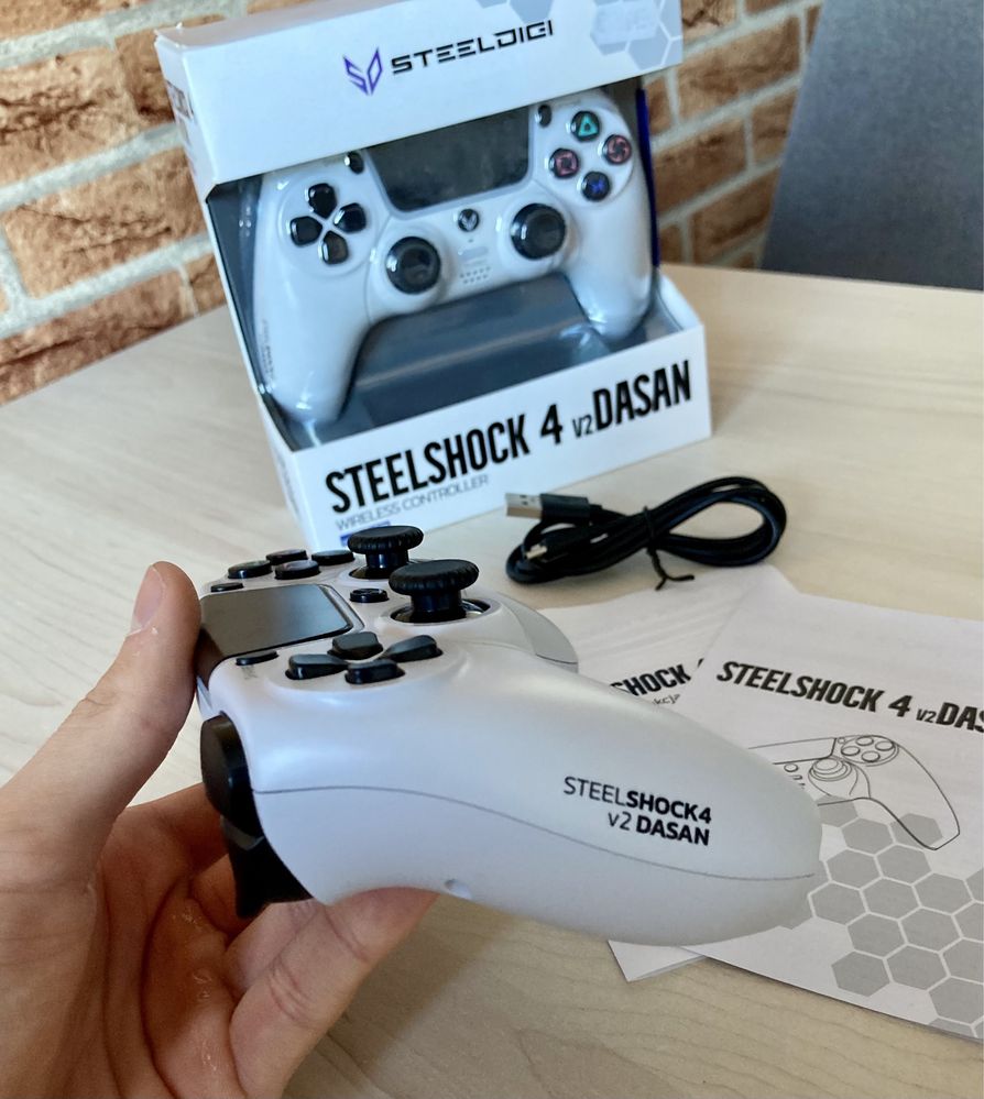 Controler SteelDigi, SteelShock, v2, Dasan, Pentru PS4, Alb. Oradea • OLX.ro