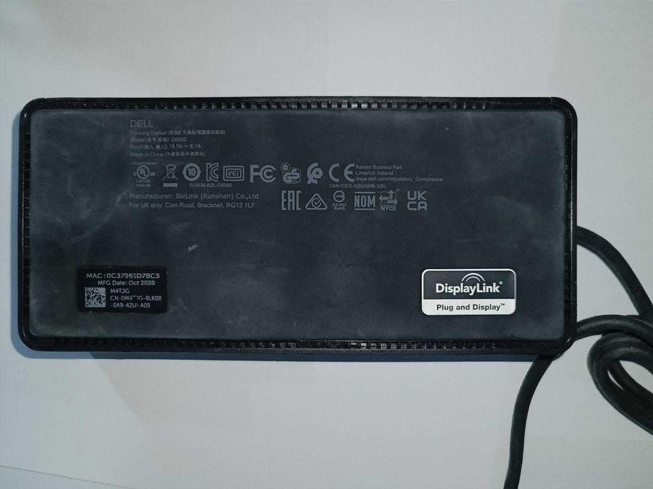 Dell D6000 Docking Station USB-C – Dock USB pentru 3 monitoare