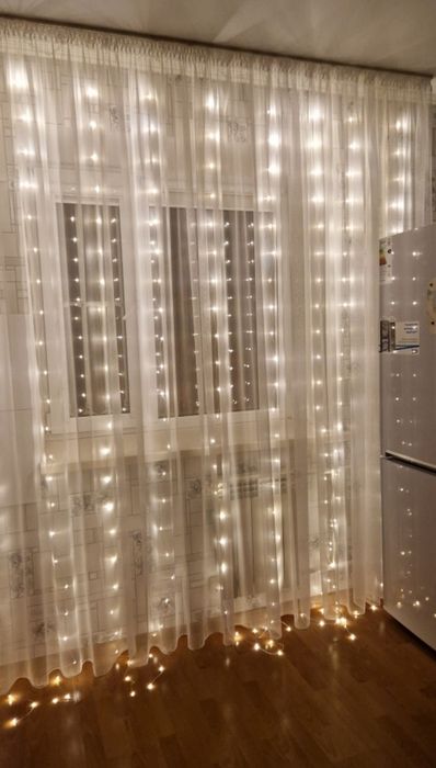 Гирлянда штора водопад