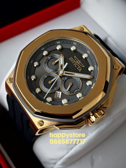 INVICTA Akula Gold 50 mm, Инвикта нов ръчен часовник