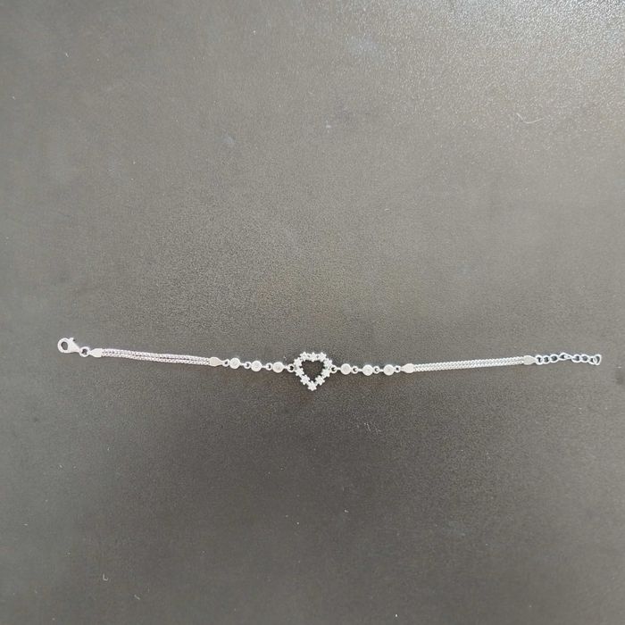 Комплект сребърна гривна и обеци