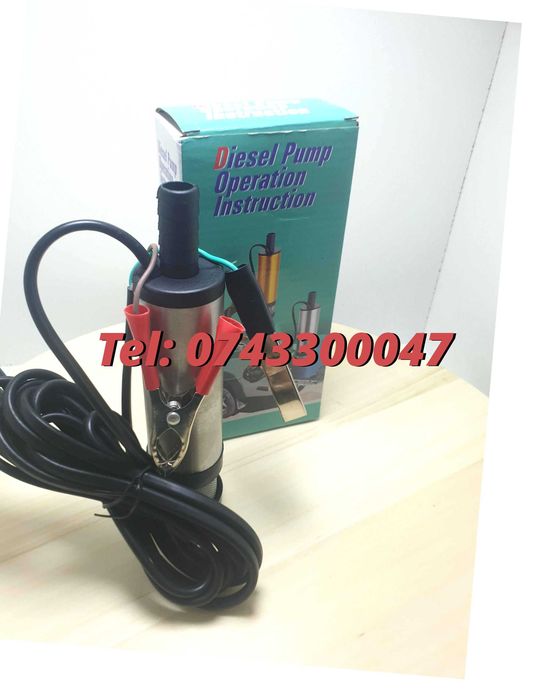 New Pompa 12V Auto Submersibila 12V, 12 L/min, 38Mm, Mutare Combus