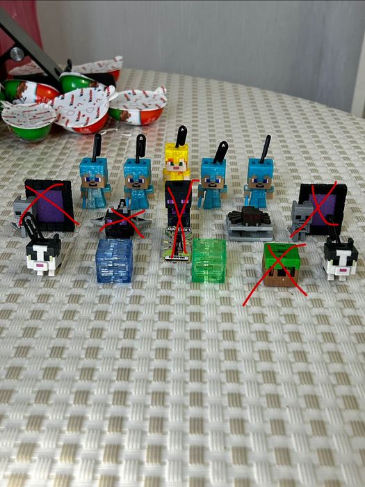 ПРОДАЖА фигурок Kinder Joy Minecraft