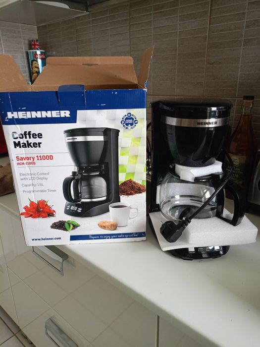 Vând cafetieră Heinner,cu program,nou nouta,produs de calitate superio
