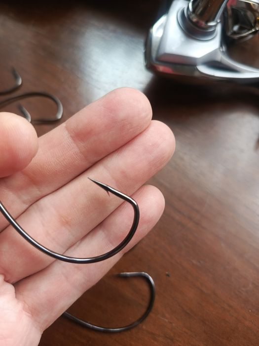 Крючки офсетные Crazy Fish Big Game Offset Hook.