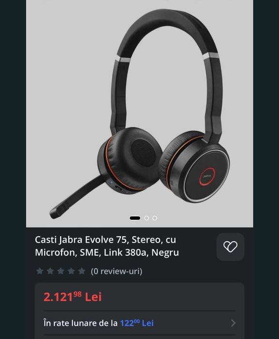 Casti jabra evolve 75