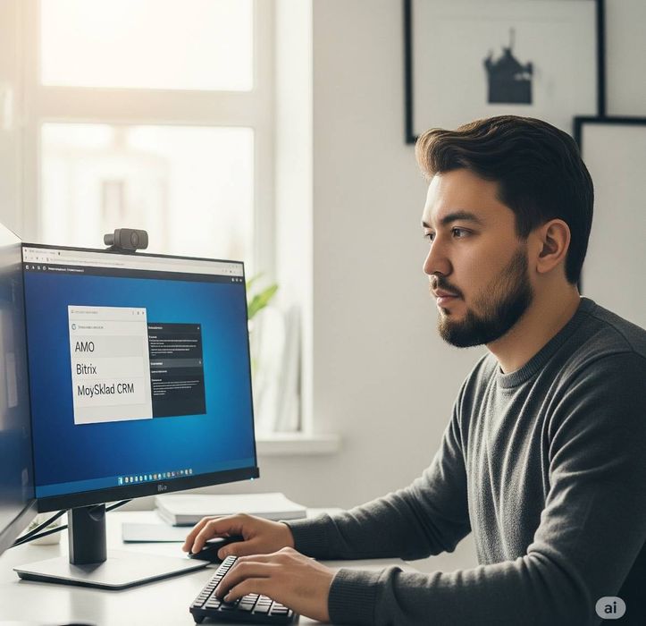 Подключение и установка CRM-системы. Внедрение Битрикс, Амо срм