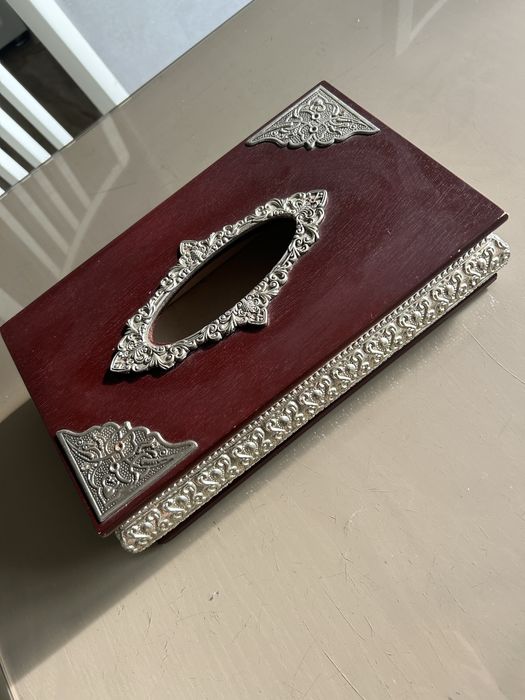 Cutie depozitare servetele lemn