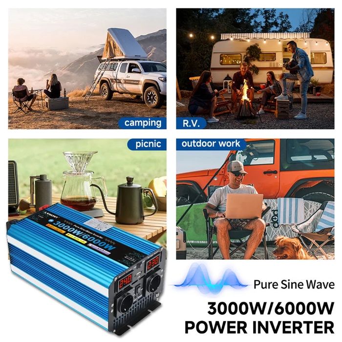 LVYUAN Pure Sine-Wave Inverter (model F-3000P) 24V