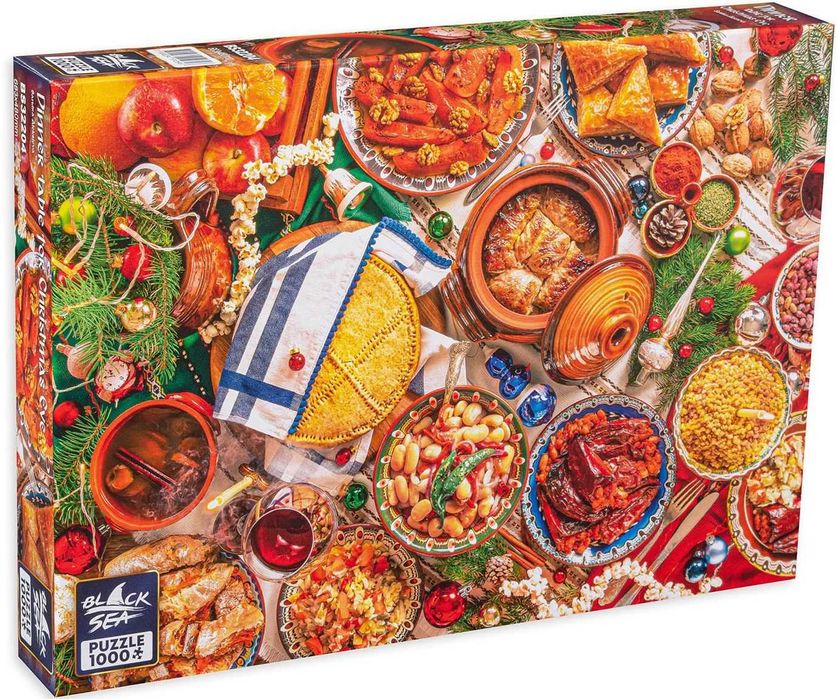 Чисто нов пъзел (неразопакован) – Black Sea puzzles Premium 1000 части + подарък