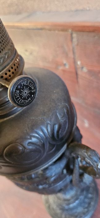 Антична бронзова газова лампа