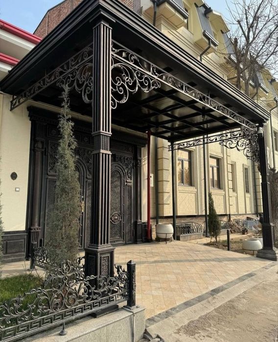 Дарваза решетка навес Darvoza reshotka naves perilla