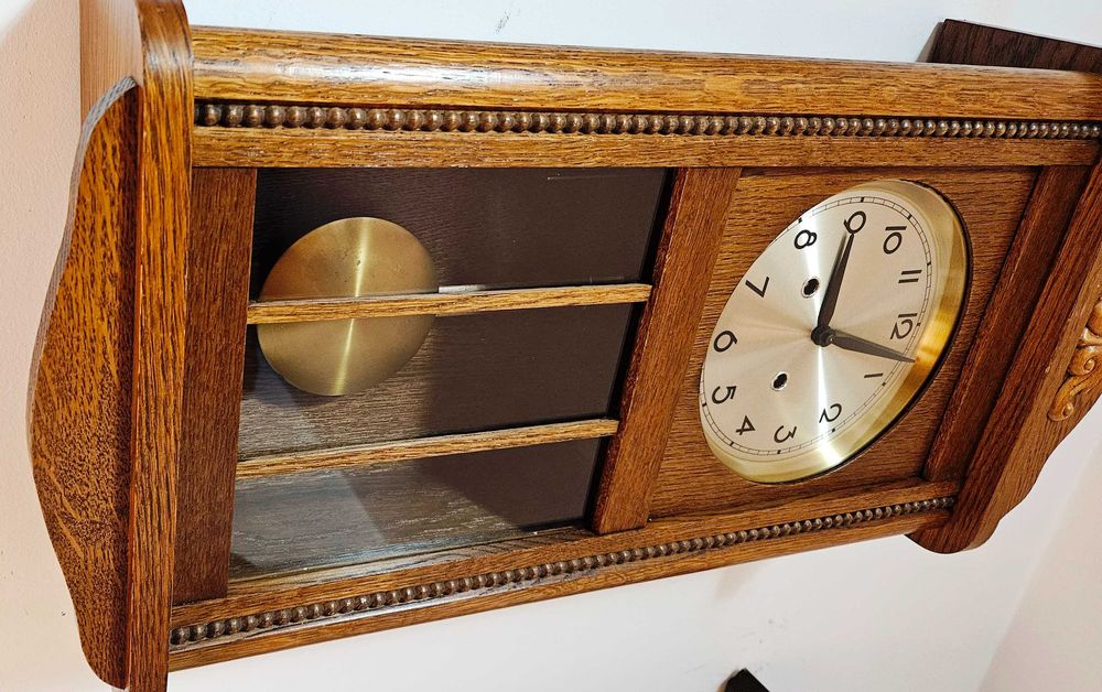 Ceas de perete cu pendul Hermle anii 80