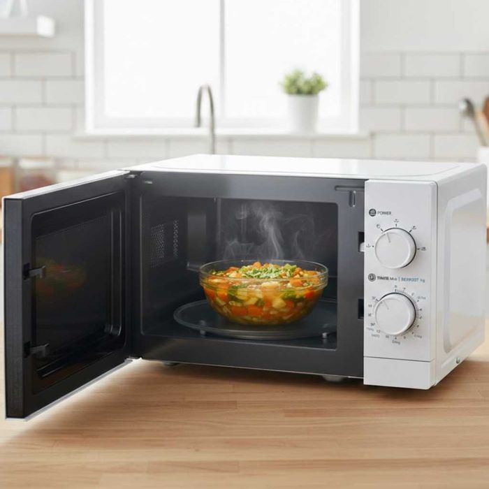 ТОП ЦЕНА! Микровълнова фурна MUHLER MO-5009 20L,700W,механичен контрол