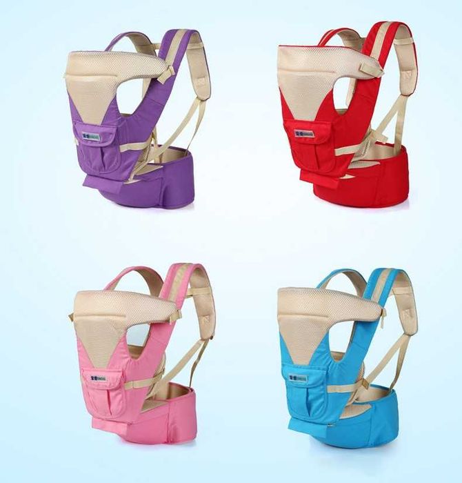 Комбинирано кенгуру със столче. Цвят: розов, лилав.