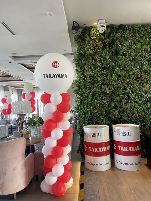 Стойки из шаров арка на вход