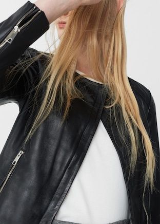 Кожено яке Mango