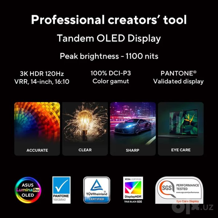 RTX Spark N1X ASUS ProArt P14 H7407BA Laptop, 14" 3K OLED 120Hz