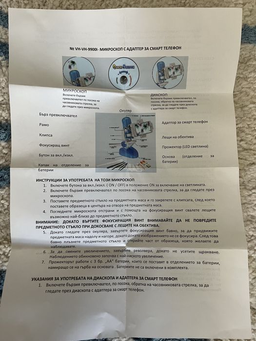 Микроскоп в идеално състояние