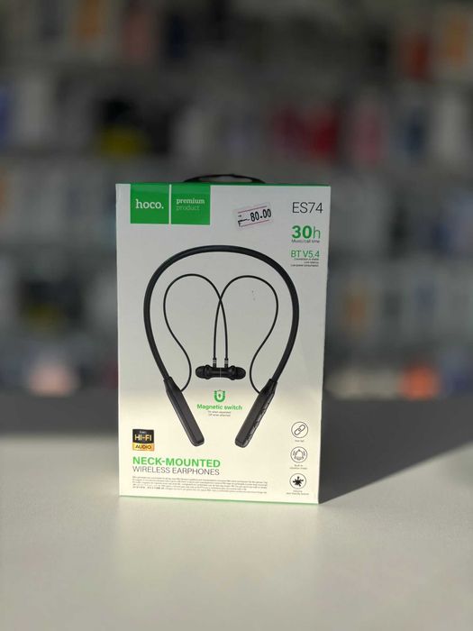 Casti Wireless Hoco ES74, 280mAh, Negru