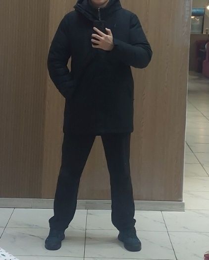 Пуховик зимний тёплый