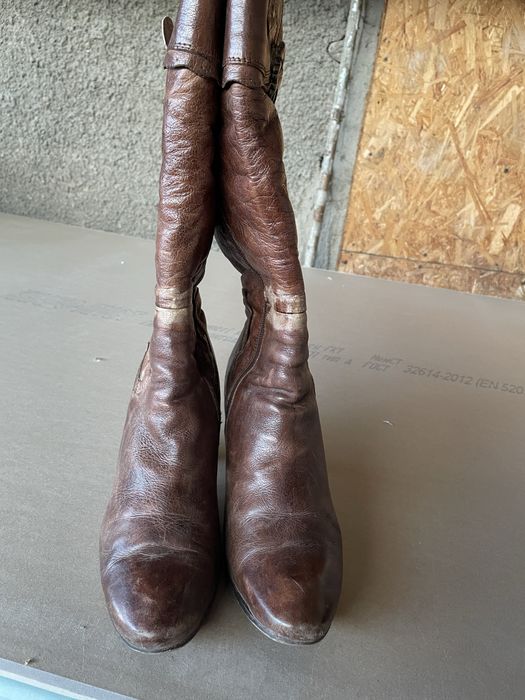 Сапоги кожанные 40 размер