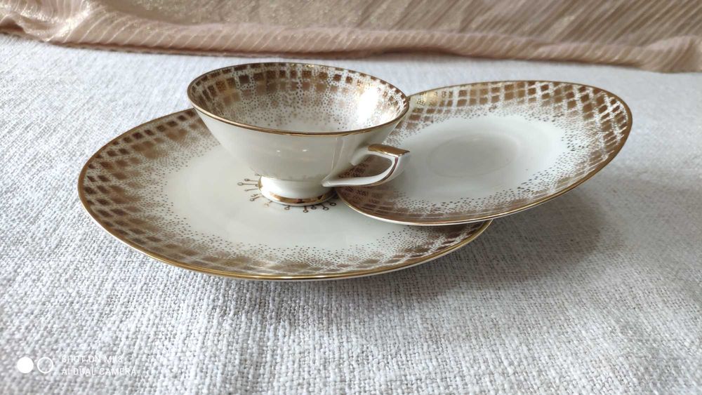 Троен Порцеланов Сет Winterling Roslau Bavaria