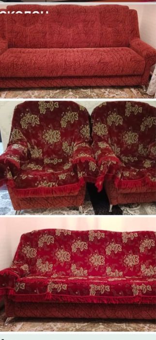 Срочно продам диван и 2 кресла