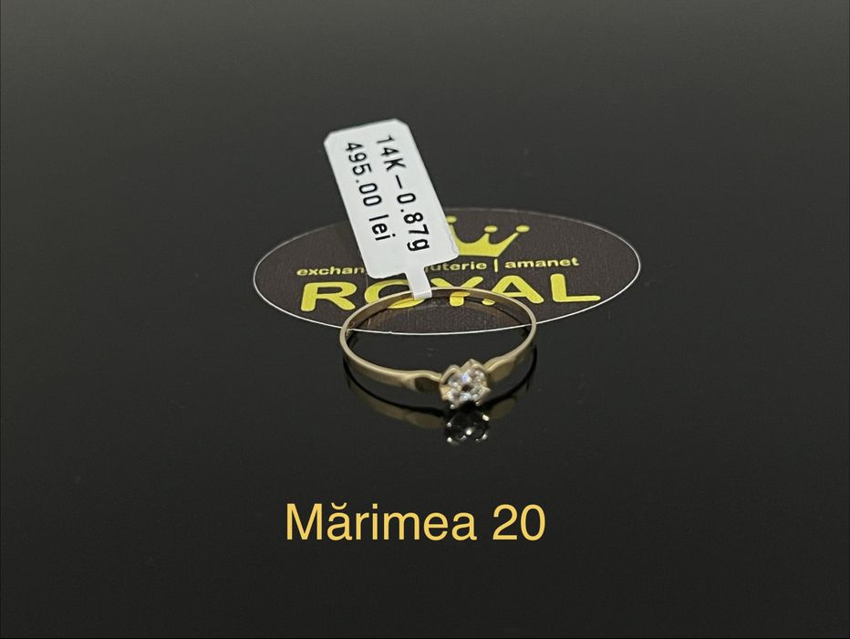 Bijuteria Royal CB : Inel dama aur nou 14k 0,87gr