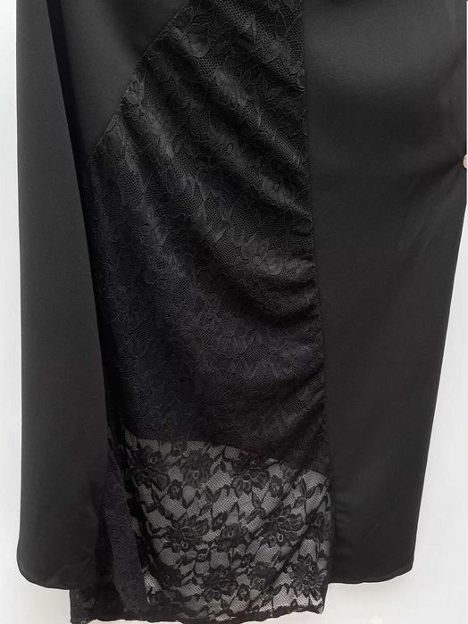 Rochie de seară Quiz, neagră, cu trenă
