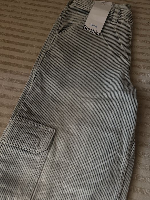 Cargo denim pants