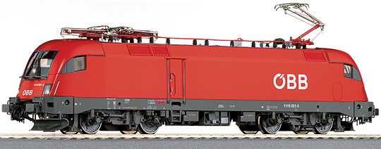 Електрически локомотив Taurus 1116021 на ÖBB от ROCO в мащаб 1:87-H0