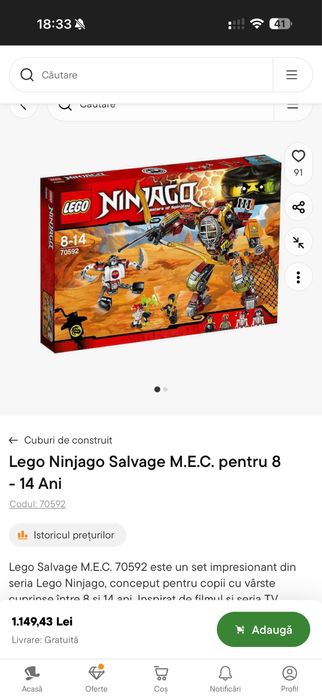 Lego Ninjago editie colectie 70592