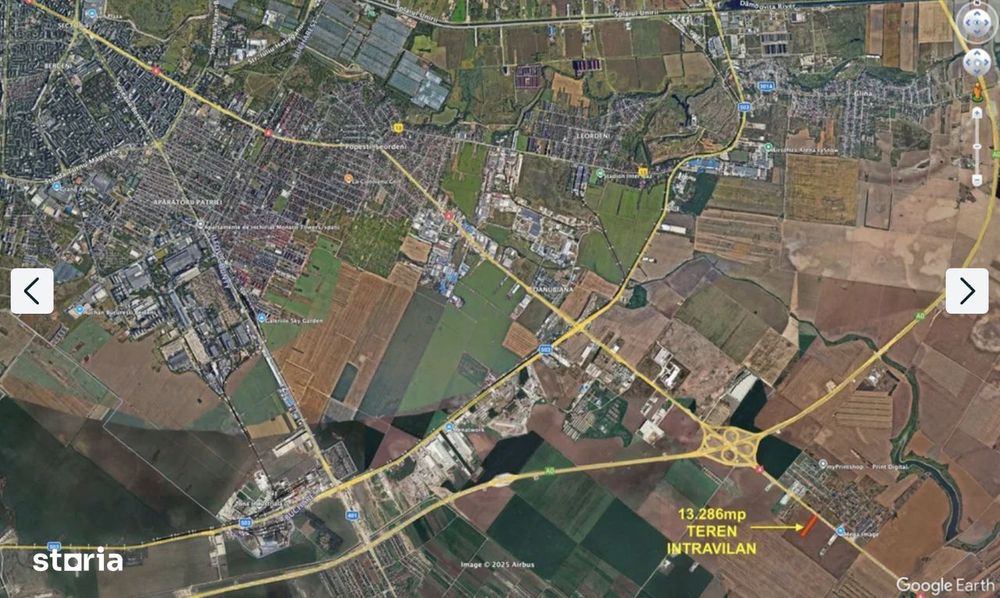 13.286mp teren intravilan cu proiect hala si birouri A0/DN4 Popesti