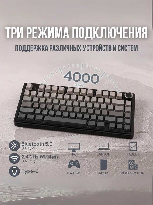 AULA F75 Leobog Reaper Беспроводная механическая игровая клавиатура.