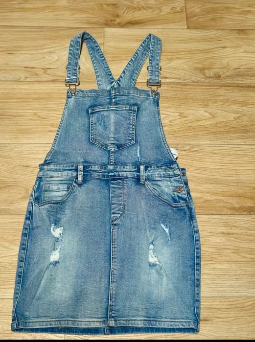 Salopeta denim damă FB Sister