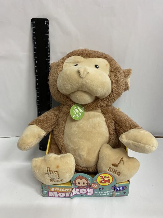 MAIMUȚA jucărie din pluș interactivă cu sunete 25 cm