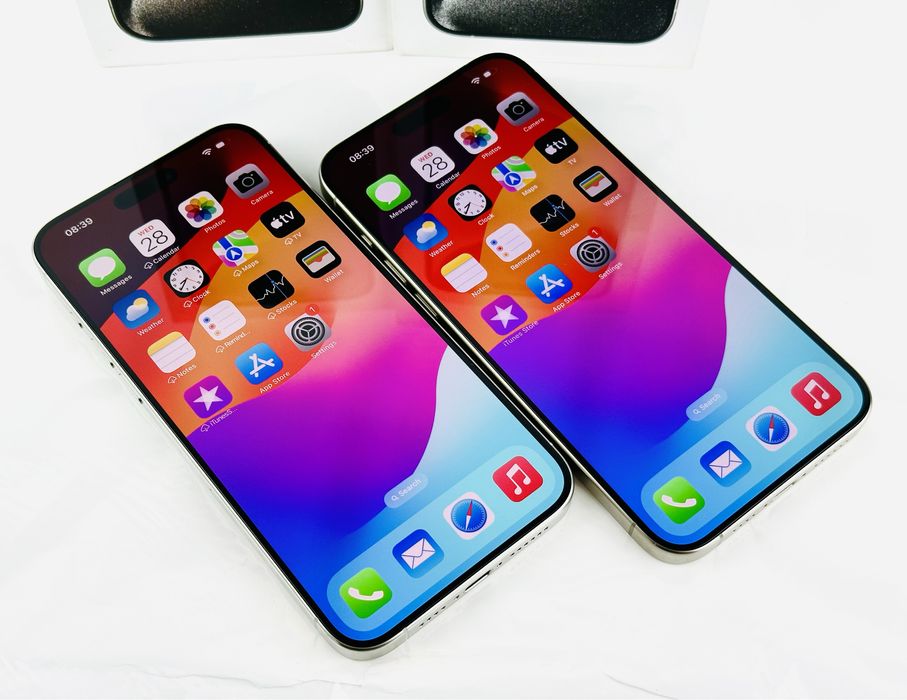 Apple iPhone 15 Pro Max 256GB Natural / White Перфектен! Гаранция!