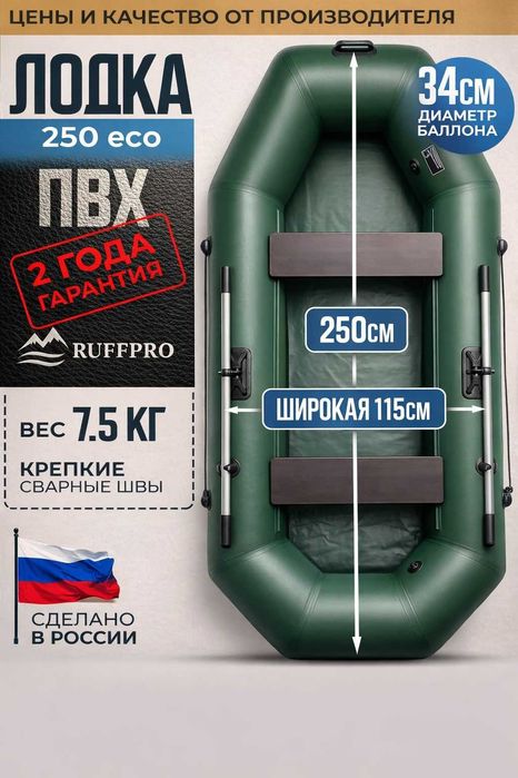 Надувная лодка  RUFF PRO 250 ECO