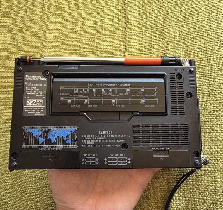 Radio Receptor Panasonic RF-B60L Synthesized Receiver fm lw mw sw